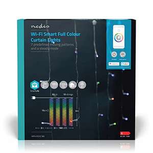 NEDIS SmartLife WLAN LED Lichterkette, 3x 3m, 180 LED's, RGB