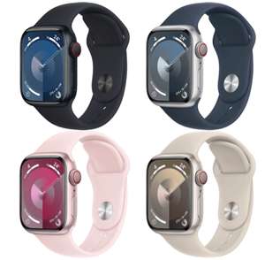 Apple Smartwatch »Watch Series 9 GPS + Cellular 41mm Aluminium«, (Watch OS 10 Sport Band) versch. Farben