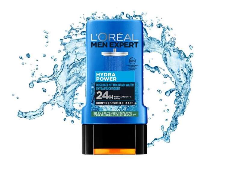 L'Oréal Men Expert Duschgel und Shampoo für Männer, Hydra Power, 1 x 250 ml