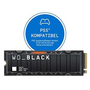 Western Digital WD_BLACK SN850 NVMe SSD 1TB, M.2, Kühlkörper