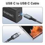Blitzangebot! Gianac 100W USB-C Kabel, 3 Stück (0,3m+1m+2m)