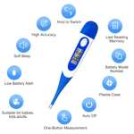 Berrcom Flexibles Digitales Thermometer für Erwachsene und Kinder, Wasserdicht mit Fieberalarm, ℃/℉