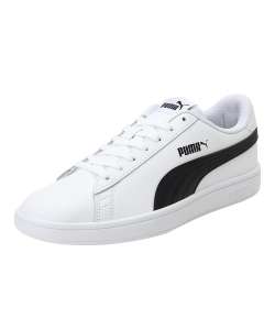 PUMA Unisex Smash V2 L Sneaker White/Black in vielen Größen