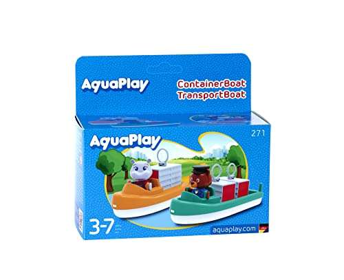 AquaPlay - Container- & Transportboot - Zubehör für AquaPlay Wasserbahnen oder für die Badewanne