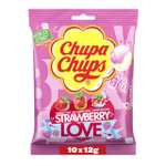 Chupa Chups "Strawberry Lover" oder "Zungenmaler" Lutscher-Beutel (10x 12g Lutscher)