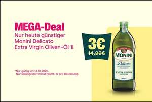 Monini Delicato Extra Virgin Oliven-Öl 1l