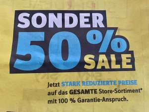 Conrad Megastores: -50 % auf alle lagernden Produkte (in allen Megastores, außer Linz)