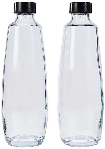 SodaStream Bipack 1-Liter-Glasflaschen, kompatibel mit Duo 2x1l Carbonator