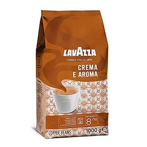 Lavazza Crema e Aroma Kaffeebohnen, 1kg, Intensität 8/10, Mittlere Röstung