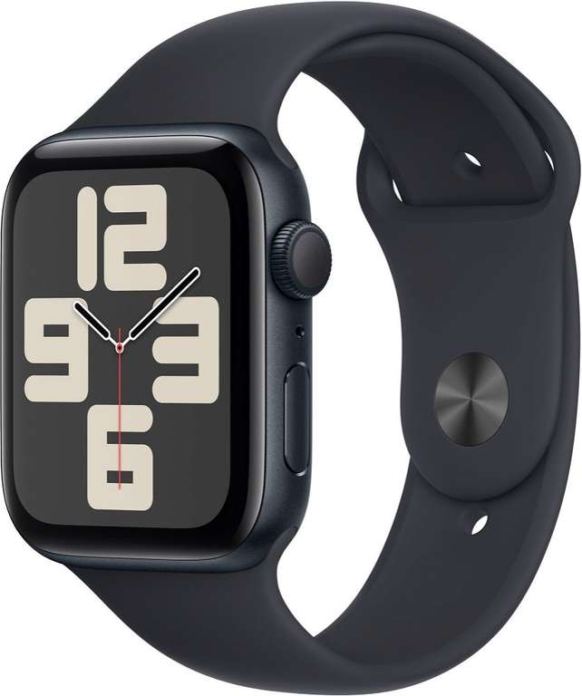 Apple Watch SE 44mm Aluminiumgehäuse Mitternacht mit Sportarmband Mitternacht - M/L