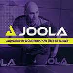 JOOLA Tischtennis-Set Family mit 4 Tischtennisschläger + 10 Tischtennisbälle & Tragetasche