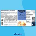 gloryfeel Melatonin - 400 Tabletten - 0,5 mg bioaktives Melatonin pro Kapsel