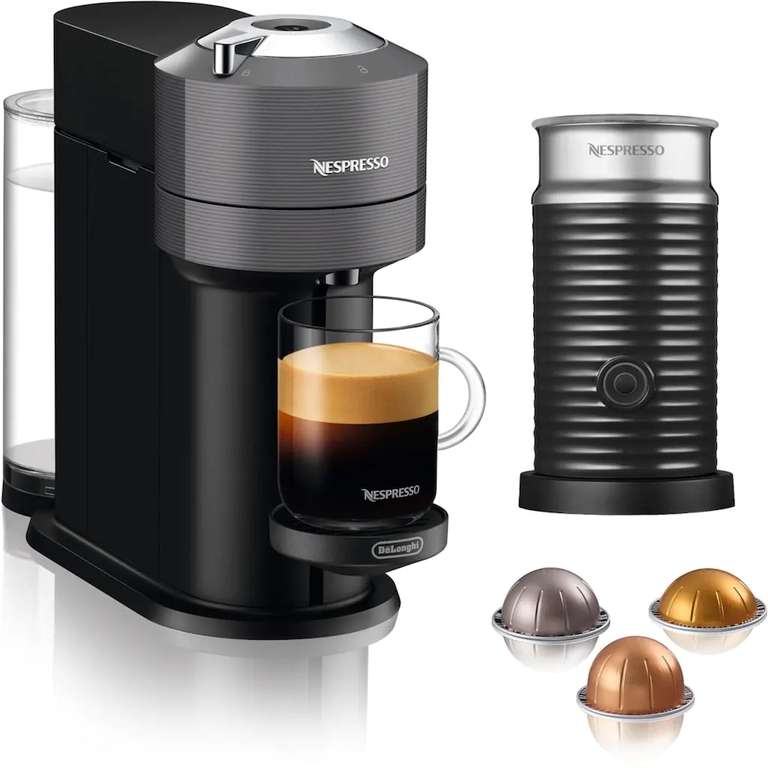 DeLonghi Nespresso Vertuo Next ENV 120 + Aeroccino Milchschäumer + 70€ Kaffeegutschein