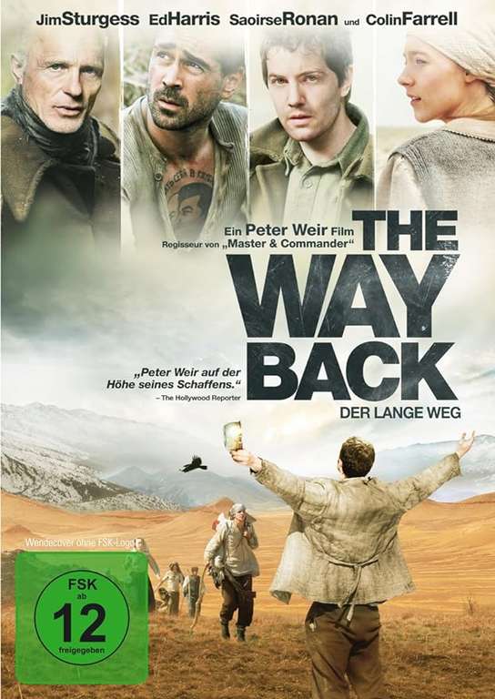 Film: "The Way Back - Der lange Weg" mit Ed Harris, Colin Farell und Saoirse Ronan, als Stream oder zum Herunterladen aus der 3Sat Mediathek