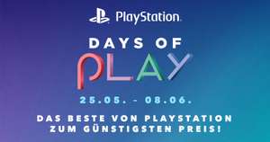 Sony Days of Play 2022 vom 25. 5 bis 8.6 (zB. Dual Sense Controller um 49,99€ , Uncharted Legacy of Thieves 21,99€, Bloodborne PS 4 9,99€)