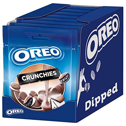 OREO Crunchies Dipped 8 x 110g, Knusprige Mini OREOS umhüllt von zarter Milchschokolade