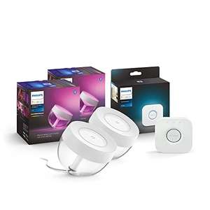 2x Philips Hue White and Color Ambiance Iris + Hue Bridge