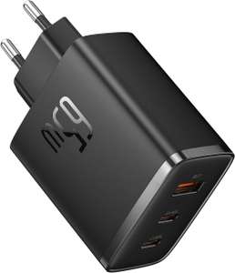 Baseus 65W USB-C 3-Port PD Ladegerät + 100W USB-C Kabel
