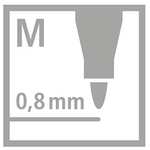 Filzschreiber - STABILO pointMax - 10er Pack - limettengrün