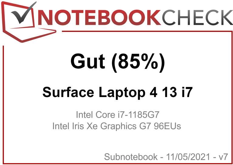 Microsoft Surface Laptop 4 ab 349€ - 13.5" 3:2 400Nits - Intel i5 1145G7 16GB RAM 256GB m.2 SSD USB-C UK-qwerty - refurbished Notebook