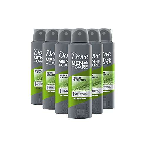 6x Dove Men+Care Deodorant Spray "Fresh Elements"