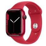 Apple Watch Series 7 (GPS + Cellular) 45mm Aluminium PRODUCT(RED) mit Sportarmband PRODUCT(RED)