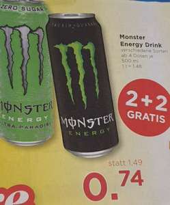 Monster Energy Drink 2+2 gratis je 74 Cent beim Unimarkt 04.01.-10.01.