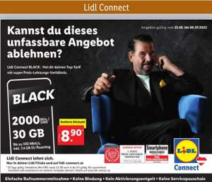 Lidl Connect Black um nur 8.90 Euro im Monat