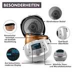 Reishunger Digitaler Reiskocher & Dampfgarer 1,5 L mit Premium Innentopf + gratis Kochschürze