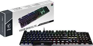 MSI Vigor GK50 Elite Box White Mechanische RGB Gaming-Tastatur mit Kailh Box White Switches