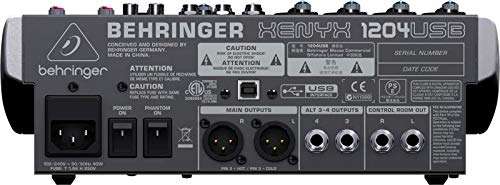 Behringer XENYX 1204USB Premium 12-Input 2/2-Bus Mixer
