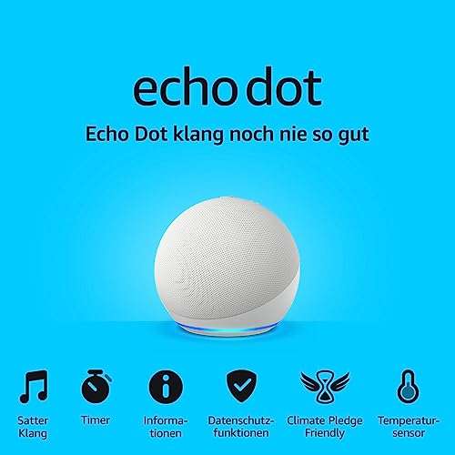 2x Echo Dot (5. Generation), verschiedene Farben