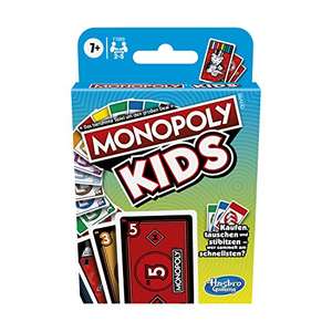 Hasbro Monopoly Kids, schnelles Kartenspiel für 4 Spieler