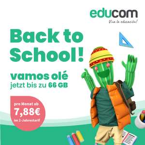 Educom: vamos olé jetzt mit bis 66GB ab 7,88€/mtl