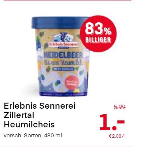 Erlebnis Sennerei Heumilch Eis 1€ (Tirol)