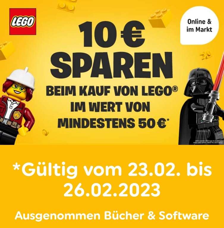 SmythToys 10 € Sparen beim Kauf von LEGO ab 50 € MBW