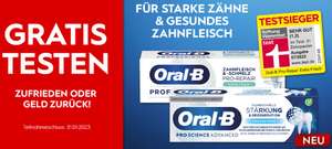 !Vorsicht UPDATE! "Gratis" Oral-B Zahnpasta testen 79-100% Cashback
