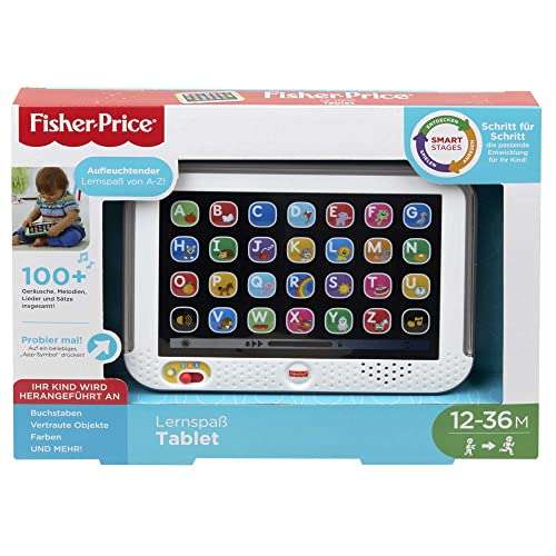 Fisher-Price CDG57 - Lernspaßtablet, mit Geräuschen, Musik und Lichtern