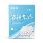 Amazon Basic Care - Sensitiv-Pflaster aus Vliesstoff, 7,5 x 5 cm, 60 Pflaster (12 Packungen à 5 Stück)