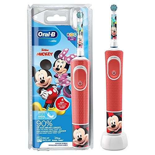 Oral-B Kids Mickey Elektrische Zahnbürste/Electric Toothbrush für Kinder ab 3 Jahren