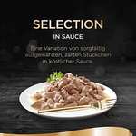 Sheba Katzennassfutter Selection in Sauce mit Lachs, 24 Portionsbeutel, 24x85g –