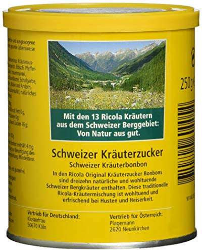 12x 250g Dose Ricola Schweizer-Kräuterzucker