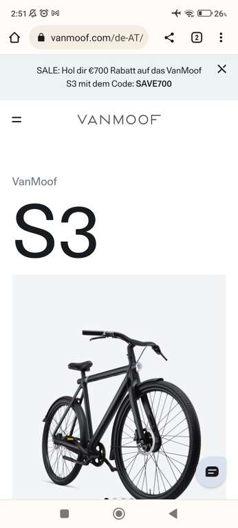 Van Moof S3 Bike e bike