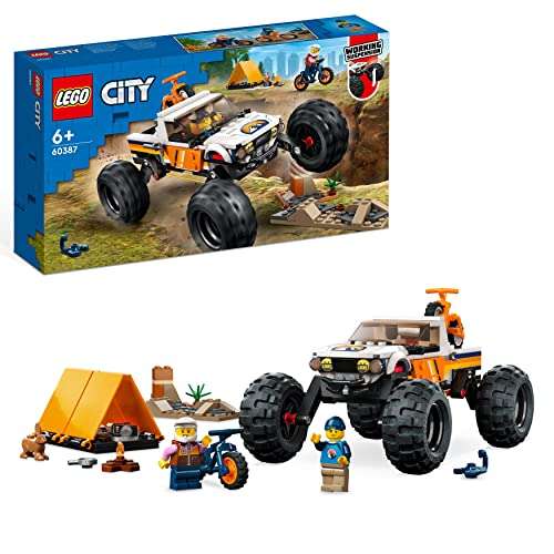 LEGO 60387 City Offroad Abenteuer, Camping Monster Truck Spielzeug