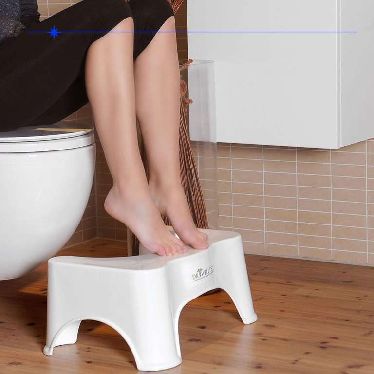 Dr. Wellthy - Medizinischer Toilettenhocker für gesunde Darmentleerung