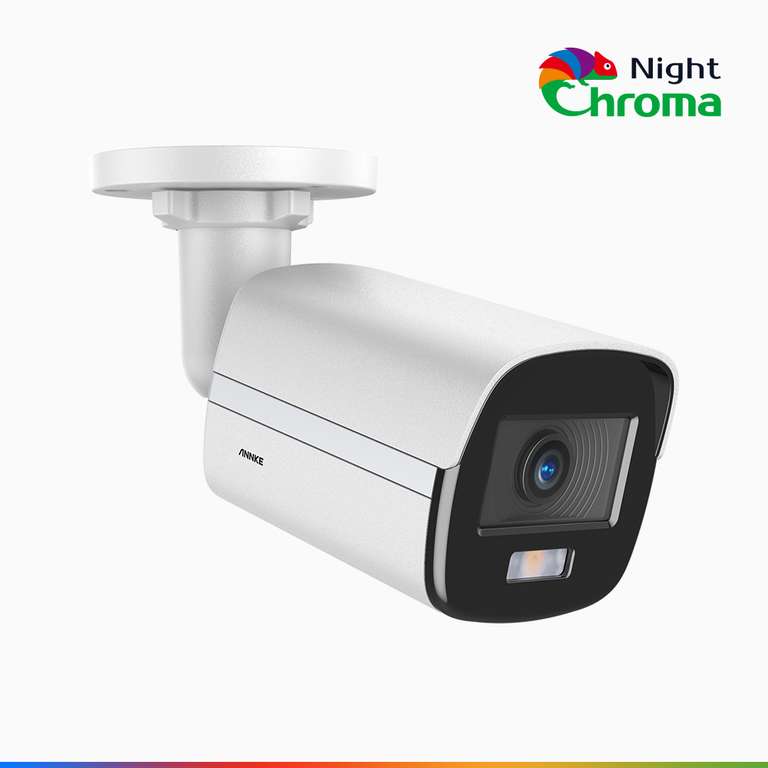 Annke NightChromaTM NC400 Außen-Überwachungskamera, f/1.0 Superblende, 0,001 lx, unterstützt H.265+