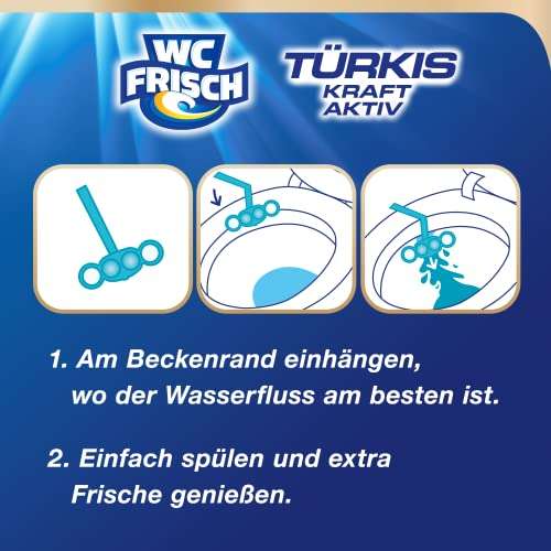 10x WC FRISCH Kraft Aktiv Türkisspüler Meeresfrische für 11,22€ (Amazon)