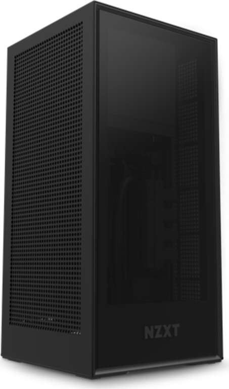 NZXT H1 (2021) schwarz, Glasfenster, 650W SFX12V, Mini-ITX Gehäuse inkl. 140mm Wasserkühlung