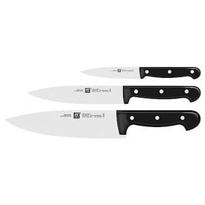 ZWILLING Twin Chef Messer-Set, 3-teilig aus Spick-/Garniermesser 10 cm, Kochmesser 20 cm, Fleischmesser 16 cm)Rostfreier Spezialstahl