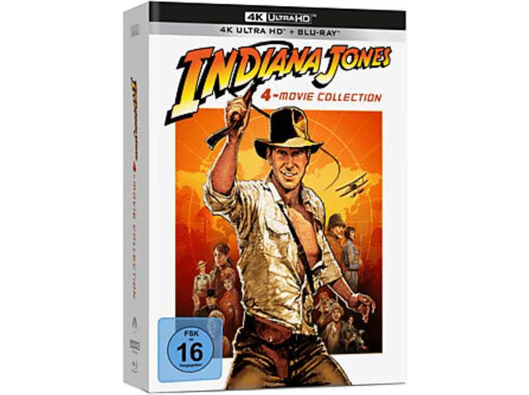 Indiana Jones 4 Movie 4K UHD Digipack Collection - Exklusiv 4K UHD + Blu-ray